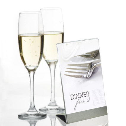 tischaufsteller, display