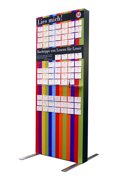 pinnwand aufsteller mayersche