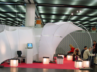 wavefront, messestand auf der euroshop 2005