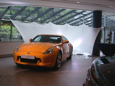 stellwände mit wavefront, für facts&fiction / nissan 2009