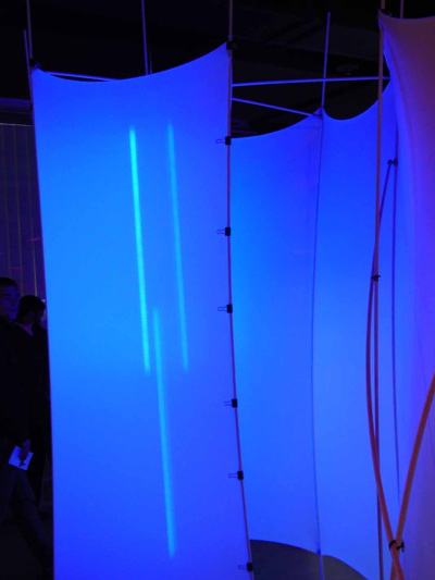 lichtfarbe auf stretchstoff