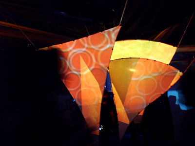 party segel projektion stoff