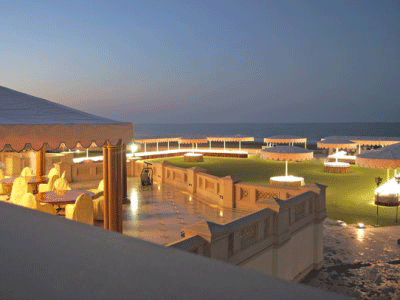 zelte für einen exklusiven cateringbereich am arabischen meer 2005